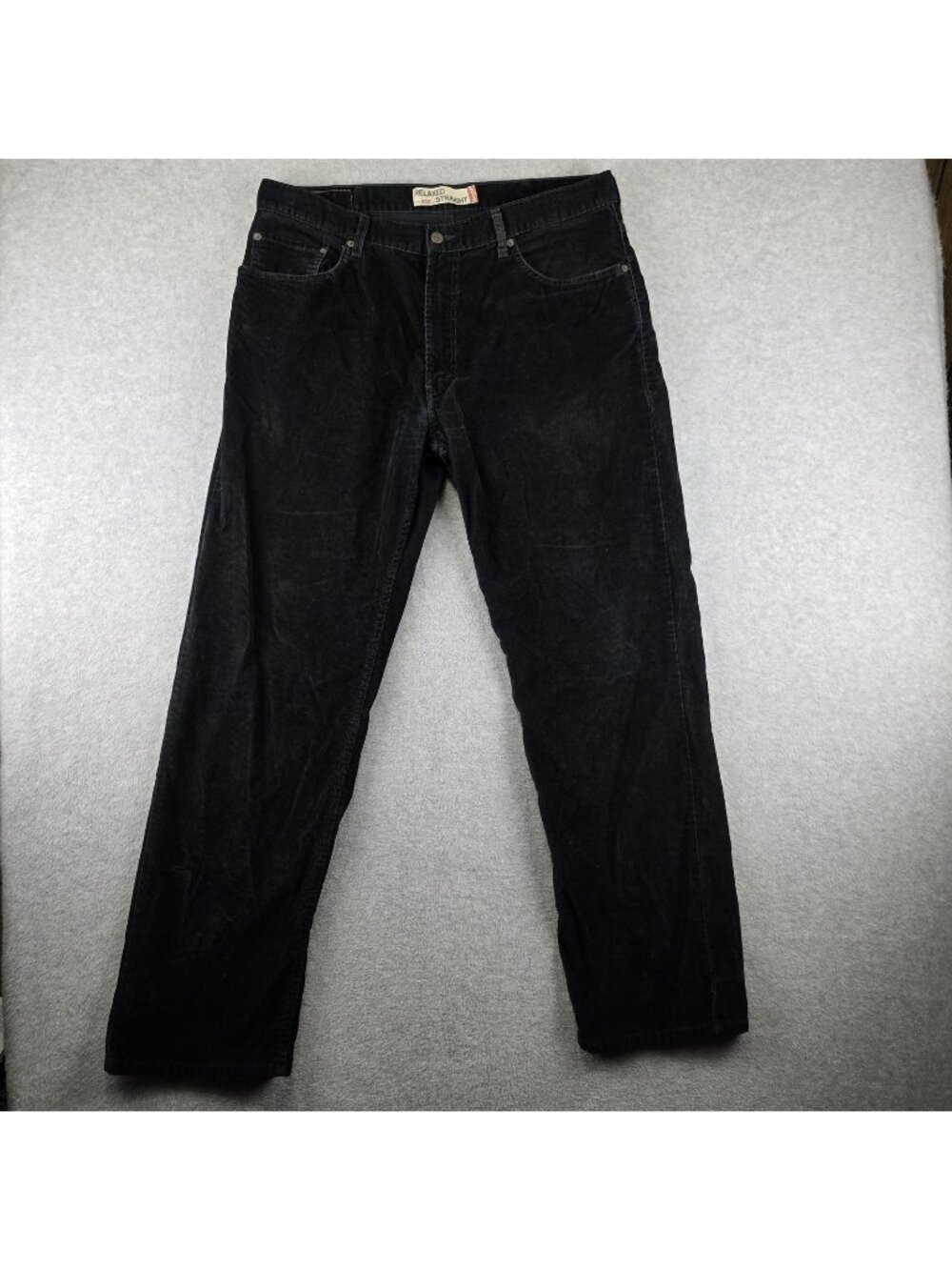 Levis 559 Corduroy Pants Mens 38x34 Black Relaxed Straight Casual
